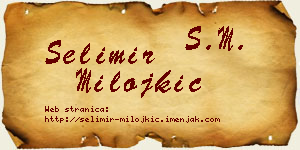 Selimir Milojkić vizit kartica